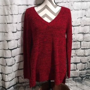 Torrid hi/low red/black sweater size 0 and 3